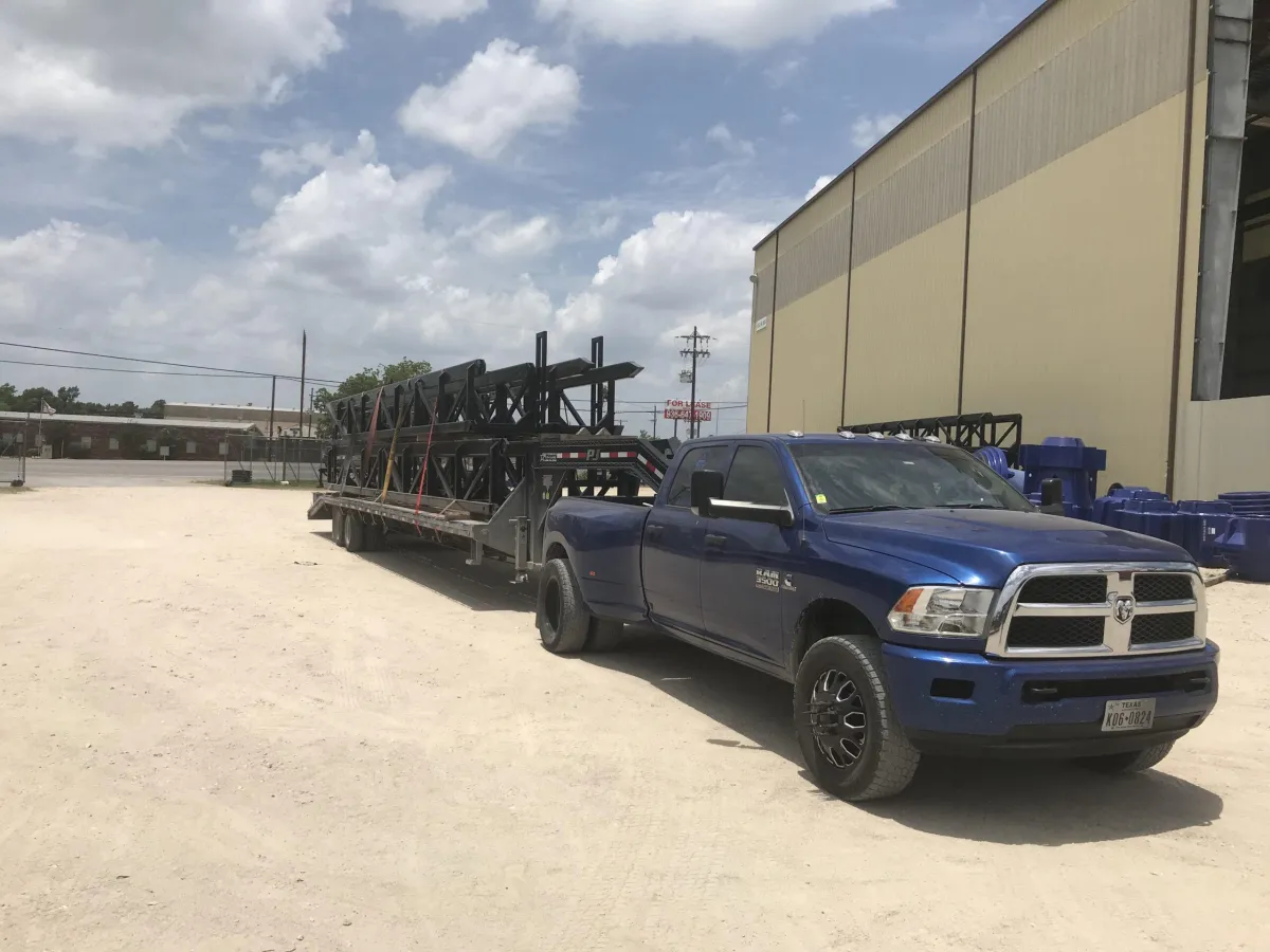 Heavy equipment hauling